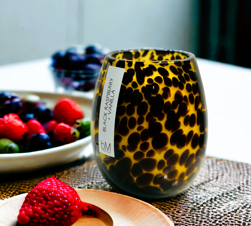 Jumbo Confetti Leopard - Black Raspberry Vanilla