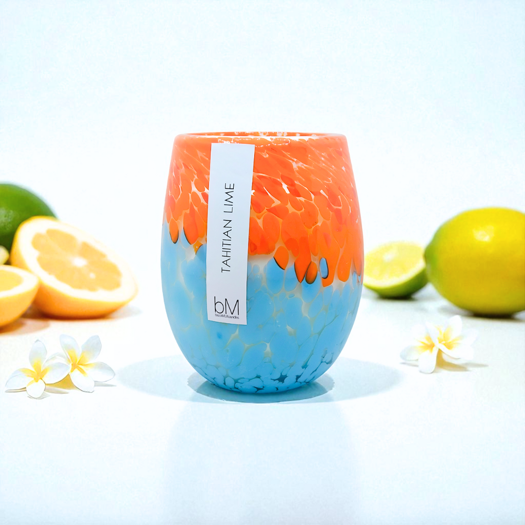 Confetti Orange Blue - Tahitian Lime