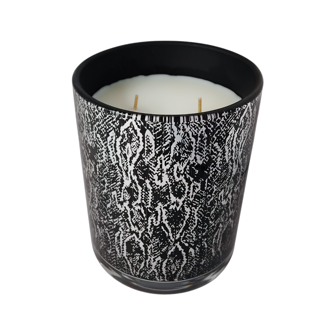 NEW! Jumbo Vogue Python Black + Silver - Oud Wood + Moss