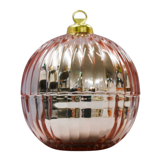 Christmas Bauble Rose Gold - Sugar Plum Fairy
