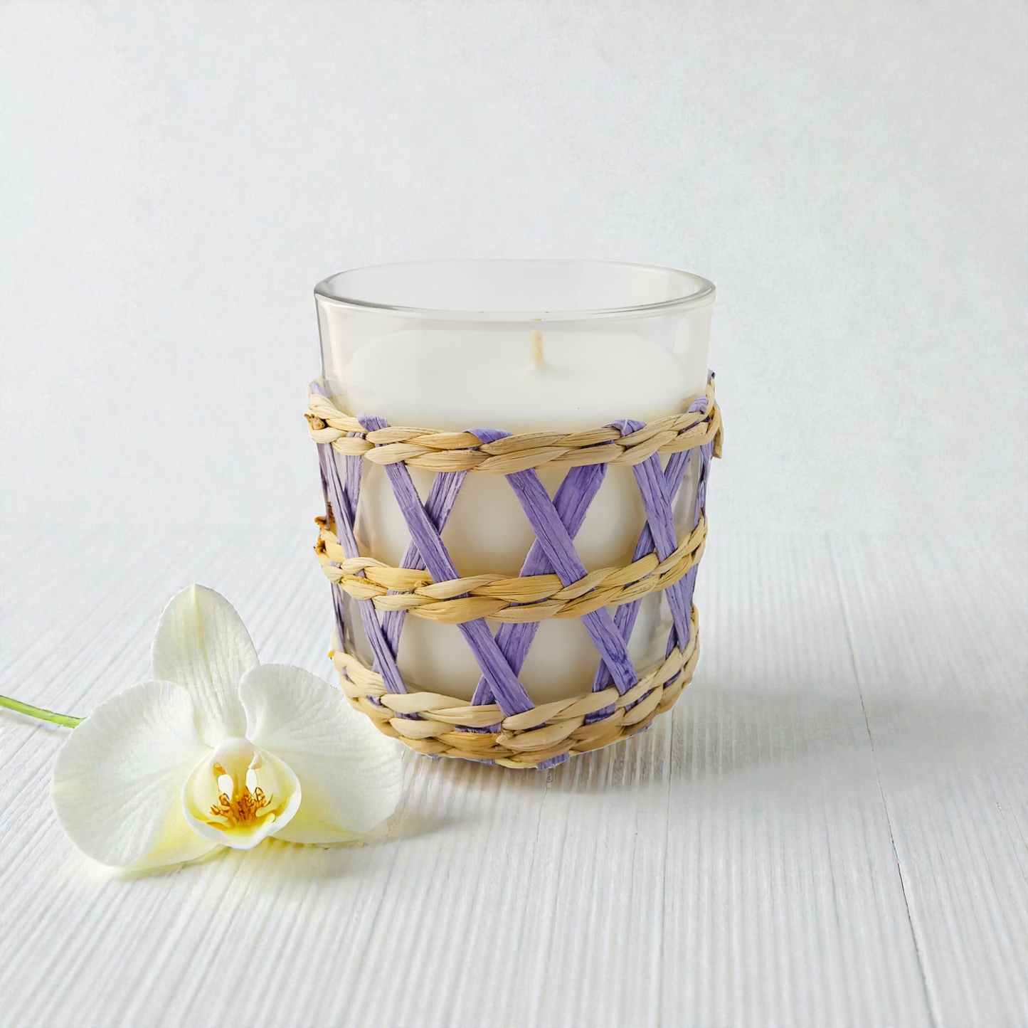 Wicker Bloom Purple - White Orchid + Lily