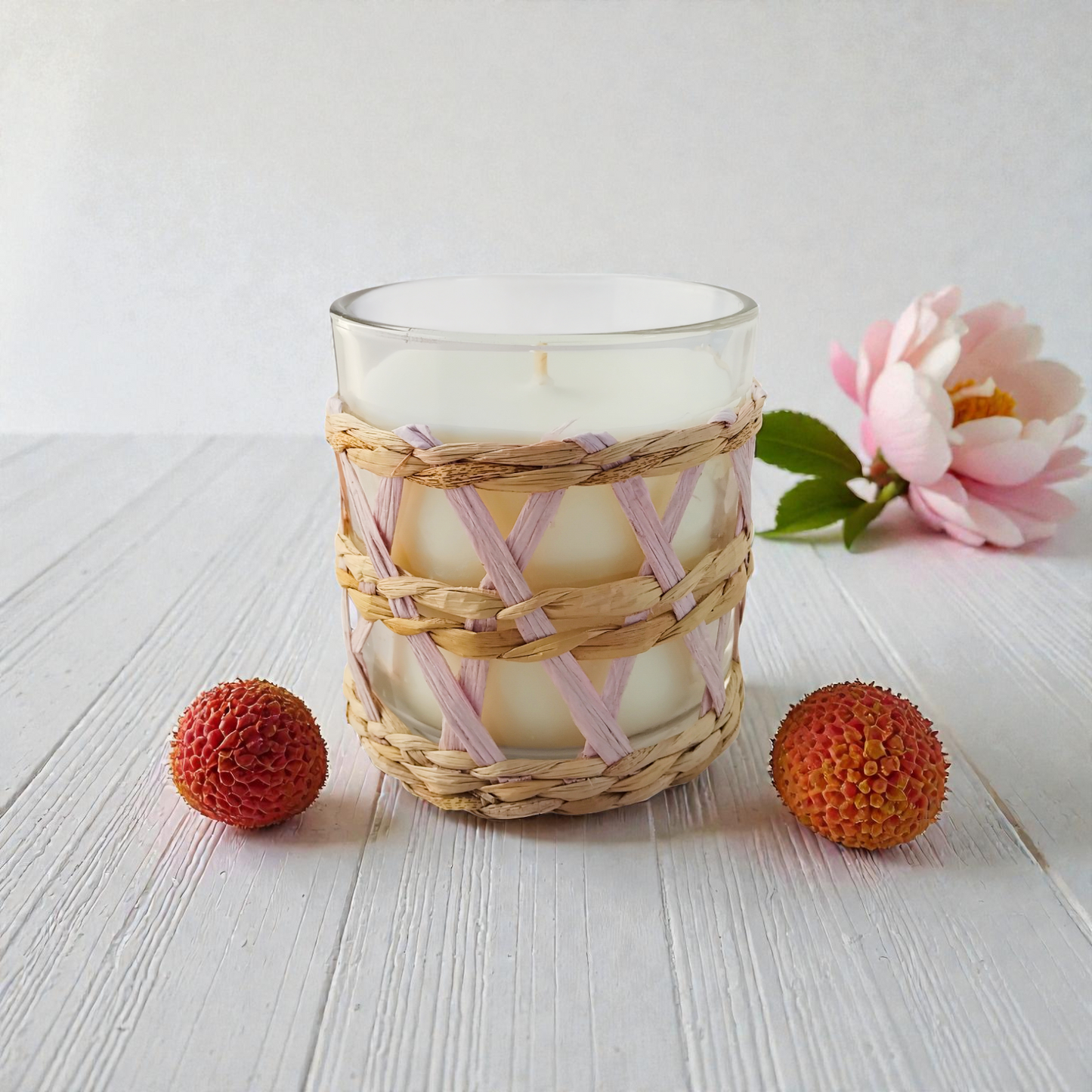 Wicker Bloom Pink - Lychee Peony