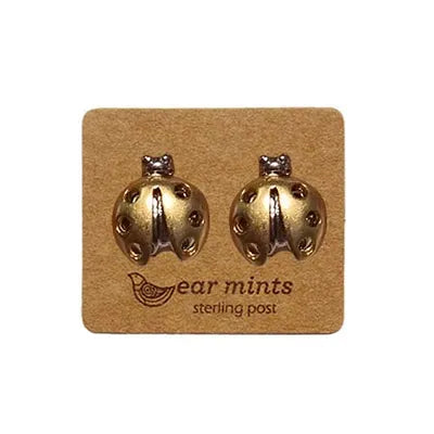 TWO TONE LADYBIRDS- SILVER/GOLD