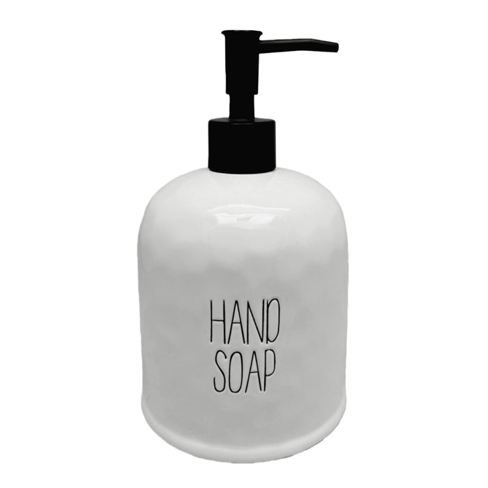Spade White Ceramic Soap Dispenser