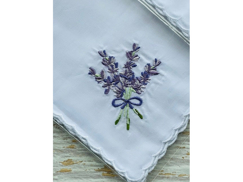 Embroidered Hankies - 3 Set Design Floral