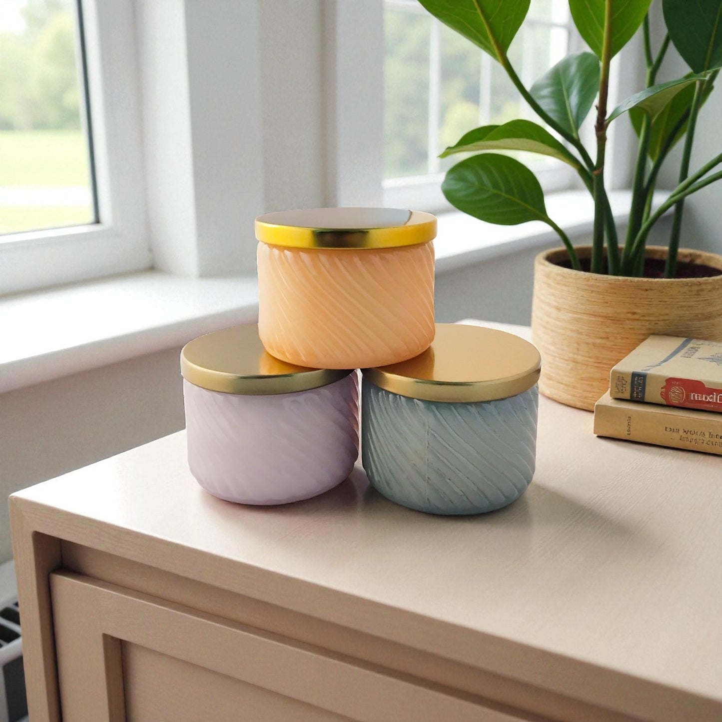 Trinket Candle Peach: Watermelon | Peony Lychee | Orange + Peach Blossom