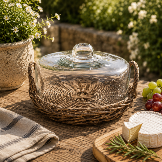 Annette Woven Wide Round Cloche Lge