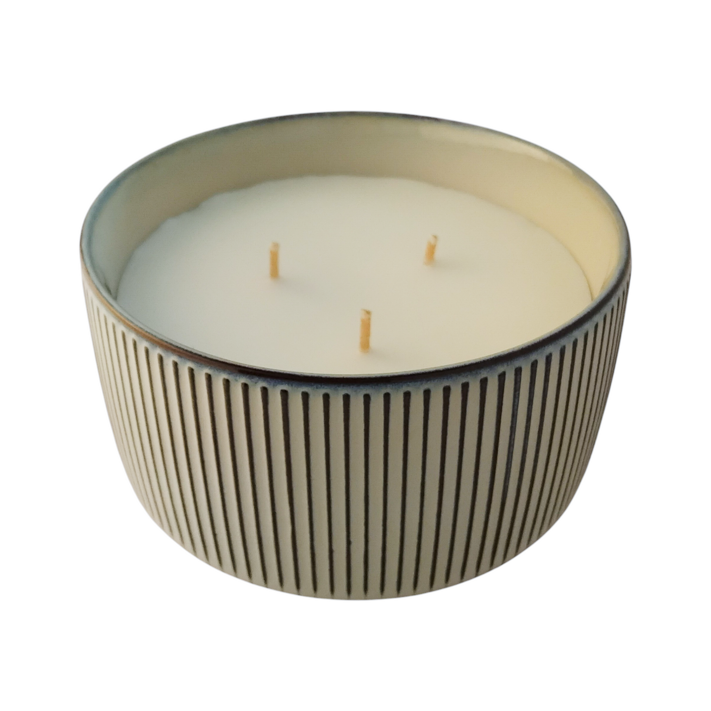 Ceramic Candle Bowl - Sea Salt Vanilla | Vanilla Caramel