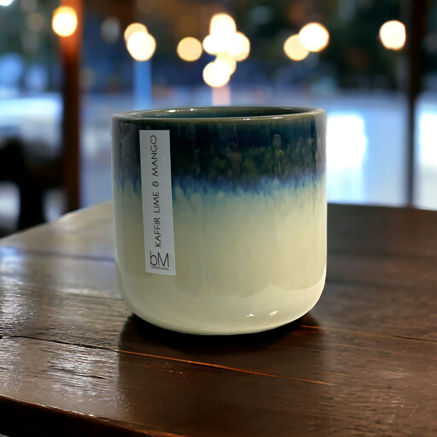 Ceramic Navy Cream - Kaffir Lime Mango