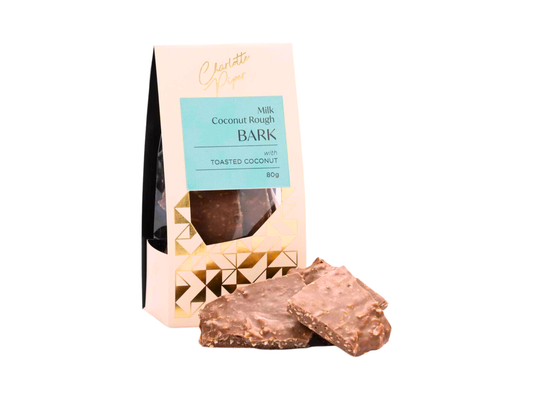 Charlotte Piper Milk Chocolate Bark - Coconut Rough