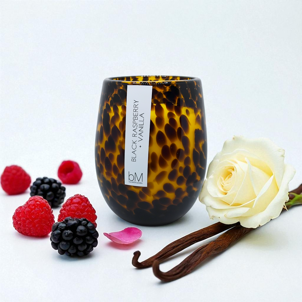 Leopard And A Raspberry Confetti Leopard Candle – Black Raspberry Vanilla | Bold & Stylish ...