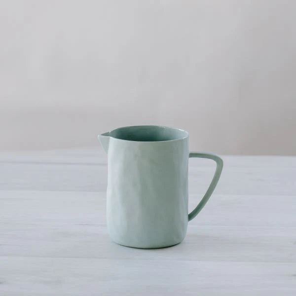 Flax Water Jug- Duck Egg