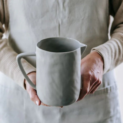 Flax Water Jug- Duck Egg