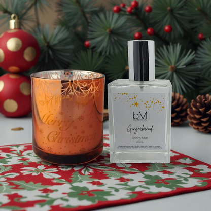 Festive Fragrance Set: Christmas Candle + Room Mist