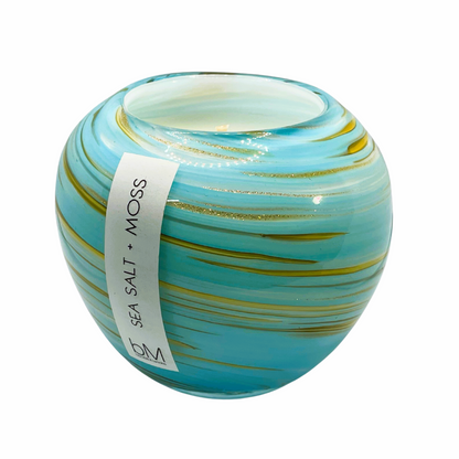 Globe Blue Swirl - Sea Salt Moss