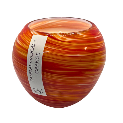 Globe Orange Swirl - Sandalwood + Orange Peel