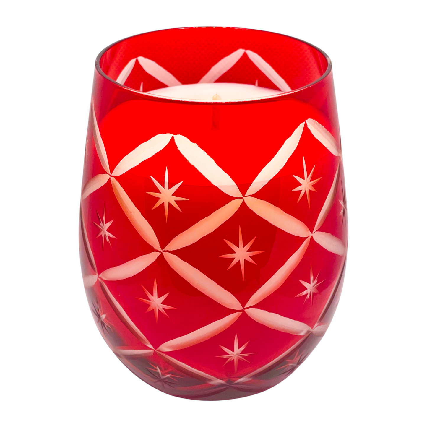 NEW! Christmas Star Red - Frosted Plum