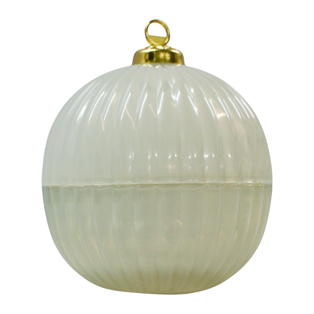 Christmas Bauble Pearl - White Christmas