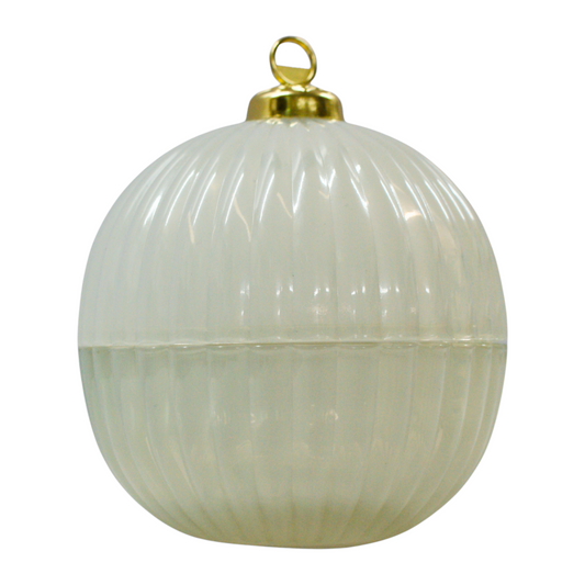 Christmas Bauble Pearl - White Christmas