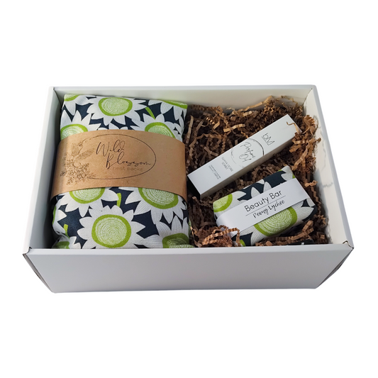 Wild Blossom Gift Pack (Lime Sunflower): Peony Lychee Beauty Bar + Perfume Oil (Limited Stock)