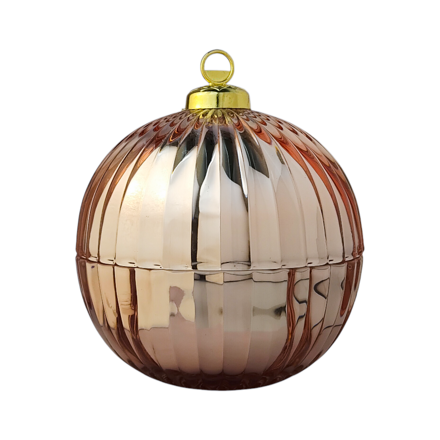 Christmas Bauble Rose Gold - Sugar Plum Fairy