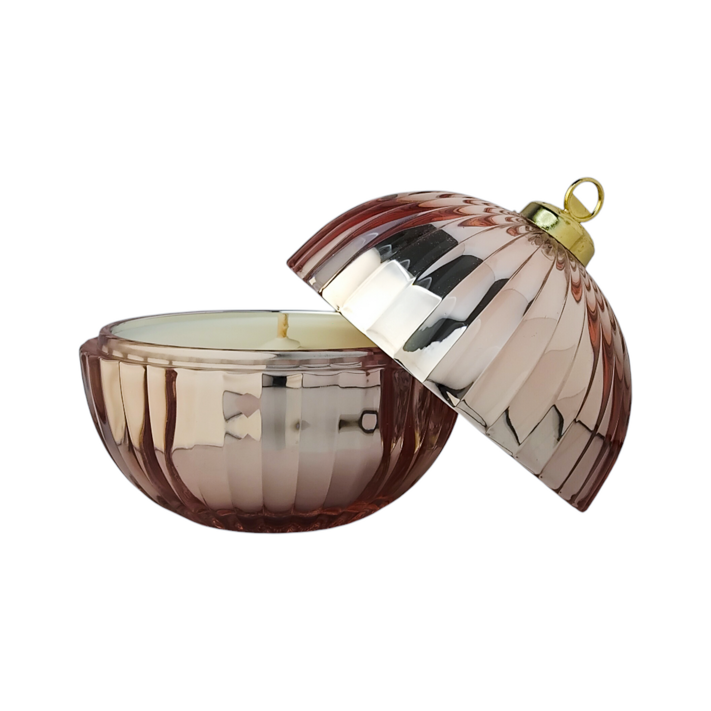 Christmas Bauble Rose Gold - Sugar Plum Fairy
