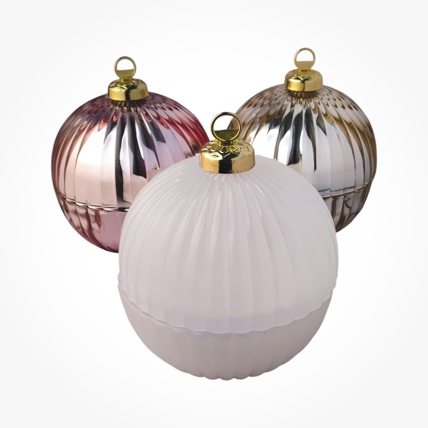 Christmas Bauble Rose Gold - Sugar Plum Fairy