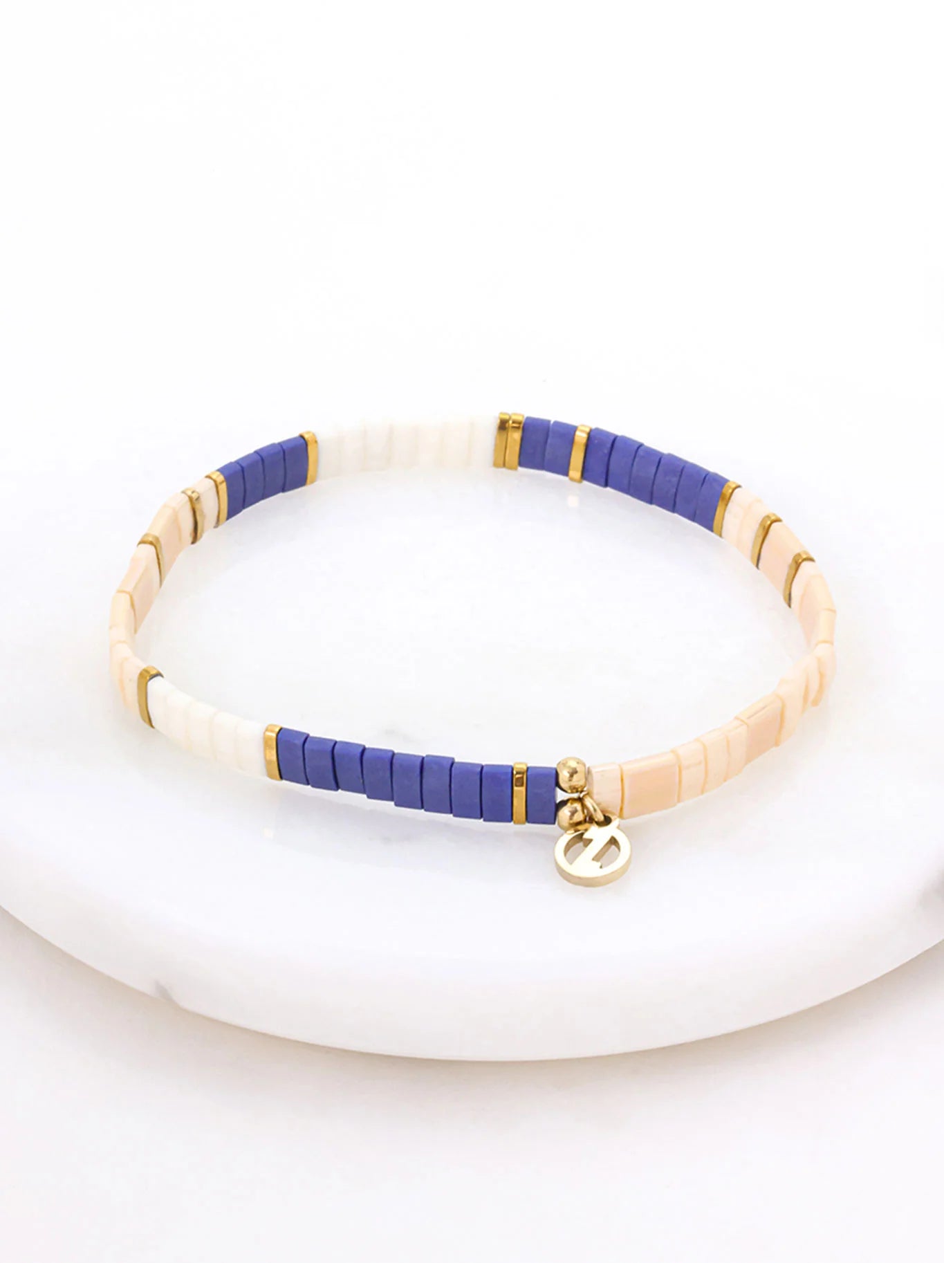 Tile Bracelet - Pacific/Gold
