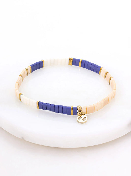 Tile Bracelet - Pacific/Gold