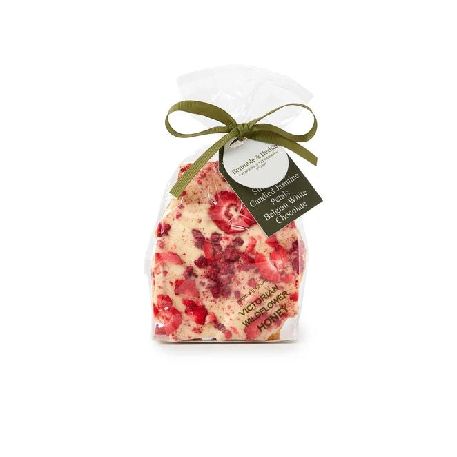 Raspberry, Strawberry & White Belgian Chocolate Honeycomb - 200g