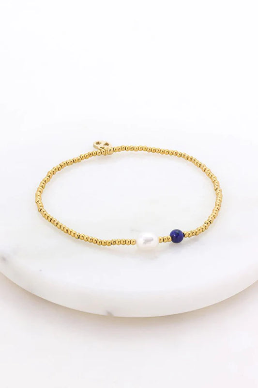 Brooke Bracelet- Pacific/Gold