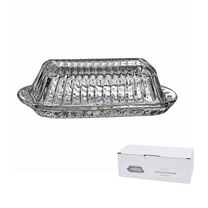 Yves Glass Butter Dish