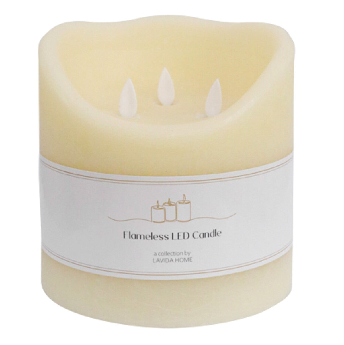 Flameless Candle  Ivory