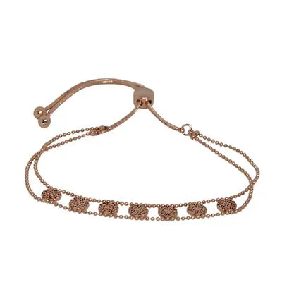 FILIGREE DISC SLIDER- ROSE GOLD