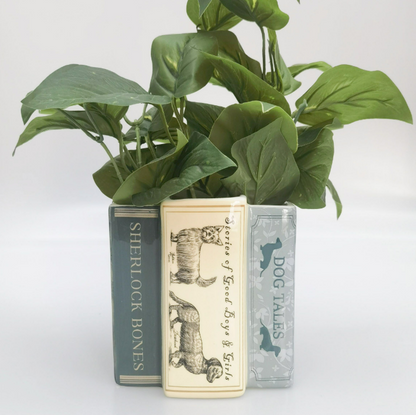 Dog Books Planter