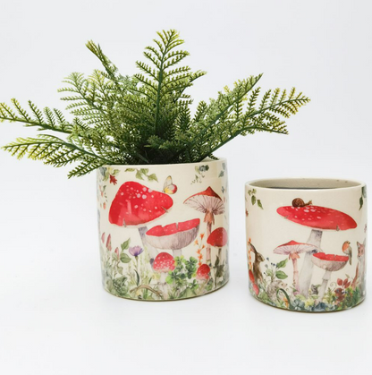 Enchanted Garden Planter Red