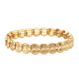 TWO TONE HAMMER DISC STCH BR GOLD