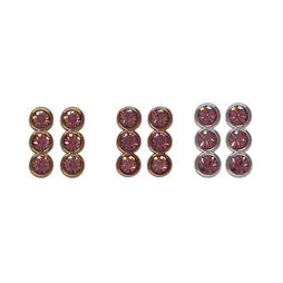 TRIPLE CZ POST ER PINK