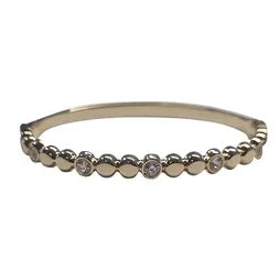 CZ & METAL DOT BG GOLD