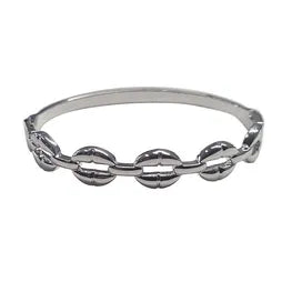 OPEN COFFE BEAN LINK BG SILVER
