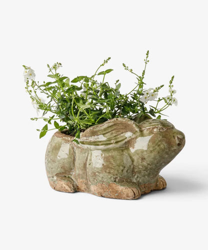 Celadon Rabbit Planter
