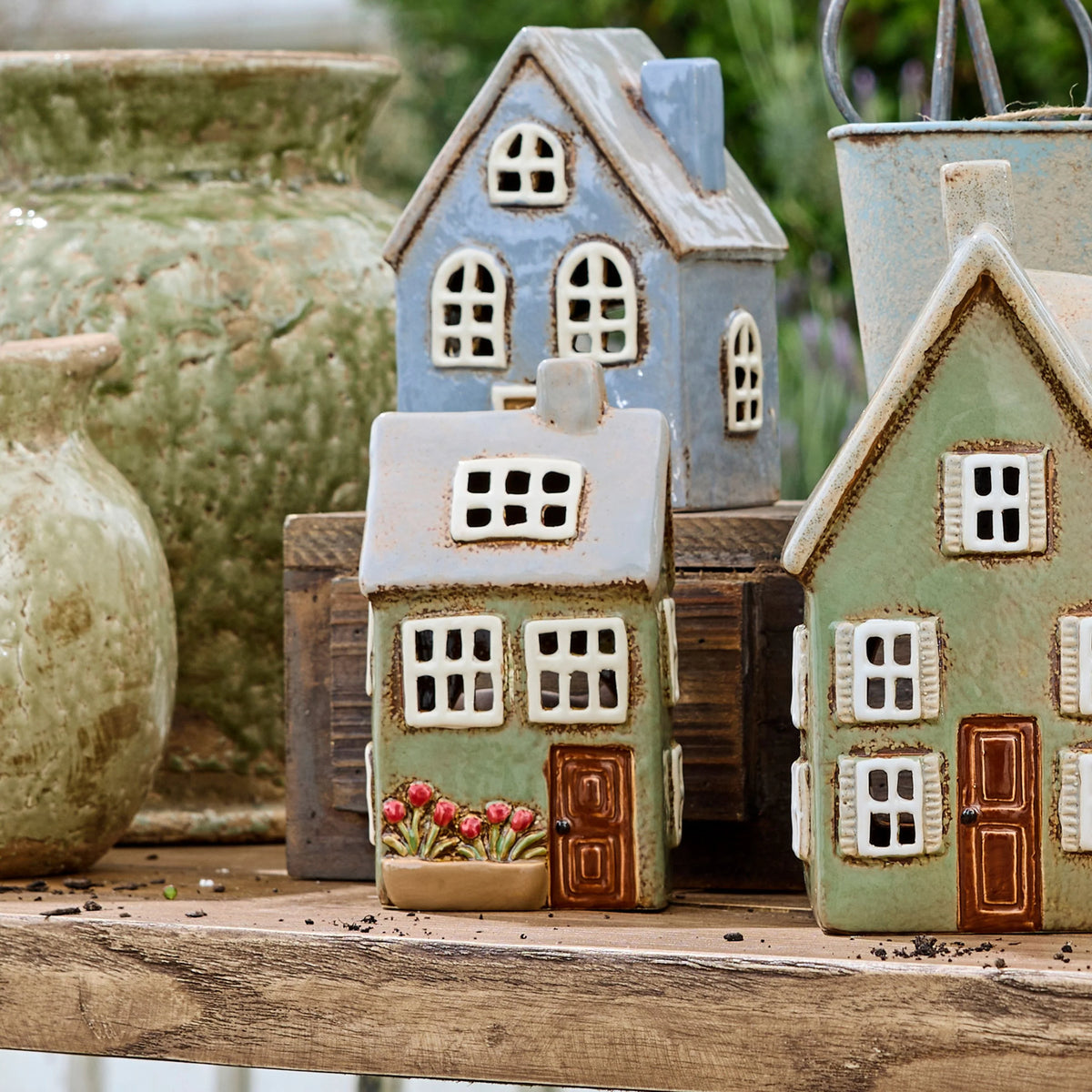 Devon Petite Tea Light Cottage Sage