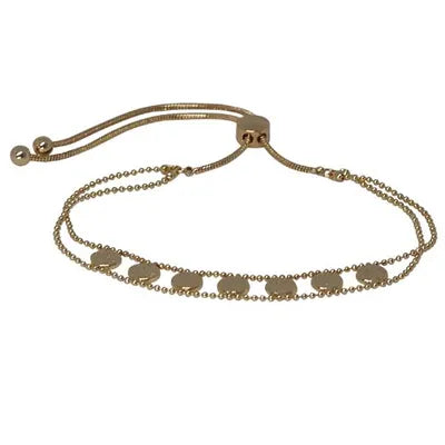 MULTI HAMMERED DISC SLIDER-GOLD