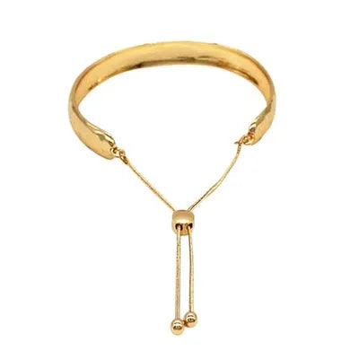 HAMMERED CUFF SLIDER- GOLD