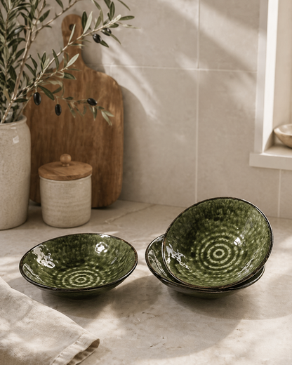Olive Ripple Bowl