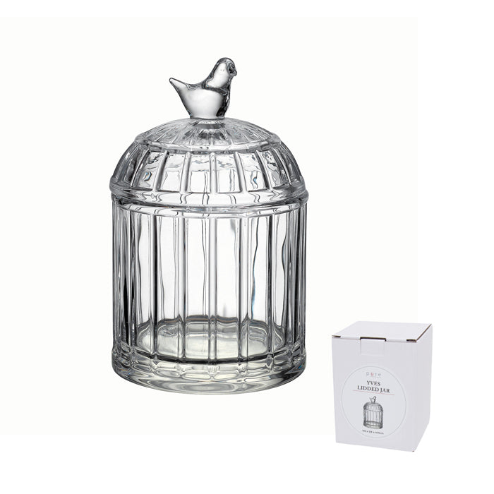 Yves Glass Lidded Jar