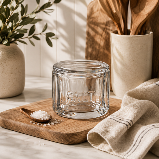 Reece Glass Salt Cannister