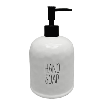 Spade White Ceramic Soap Dispenser