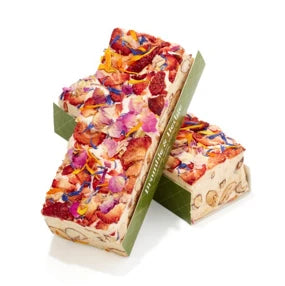 Strawberry, Elderflower & Belgian White Chocolate Nougat - 150g